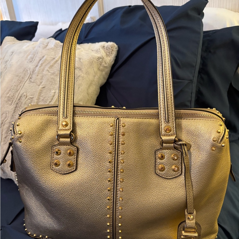 Gold Studded Women's Handbag